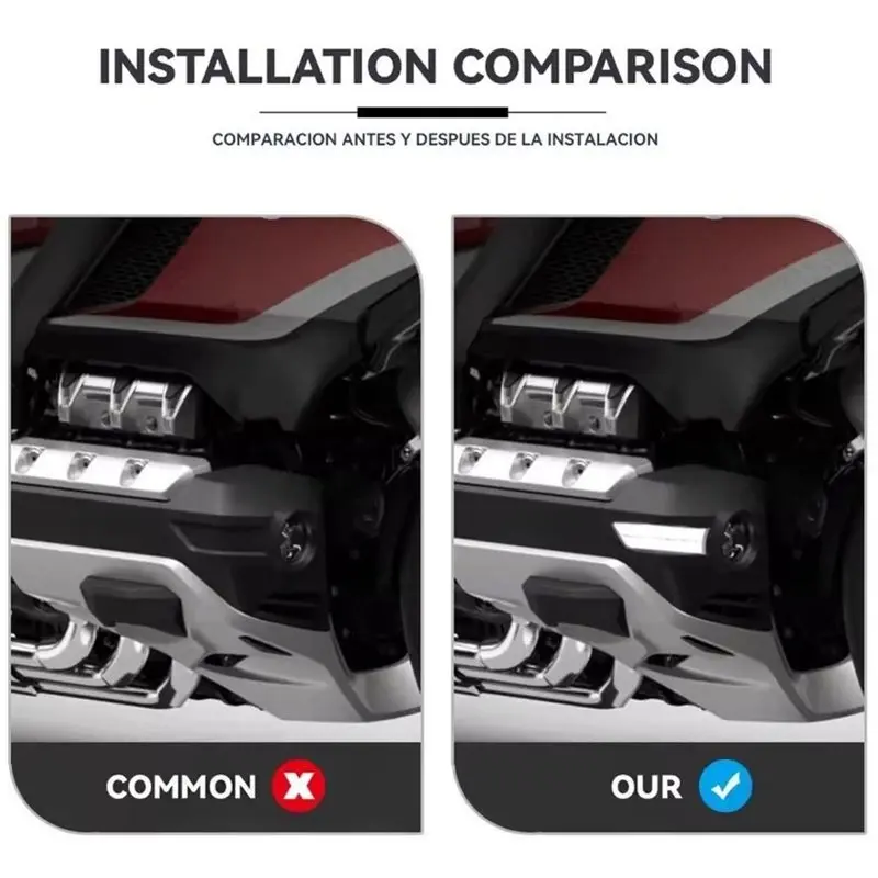 AB56-1Set For Honda Goldwing GL1800 F6B Dedicated Motorcycle LED Fog Lights, Decorative Lights, And Side Auxiliary Lights