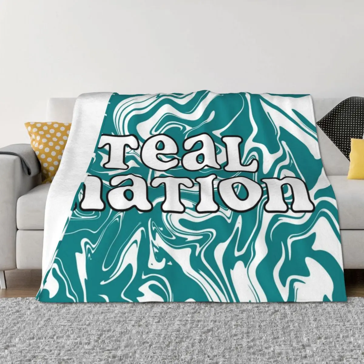 teal nation ccu Throw Blanket cosplay anime Decorative Sofa Plush Blankets