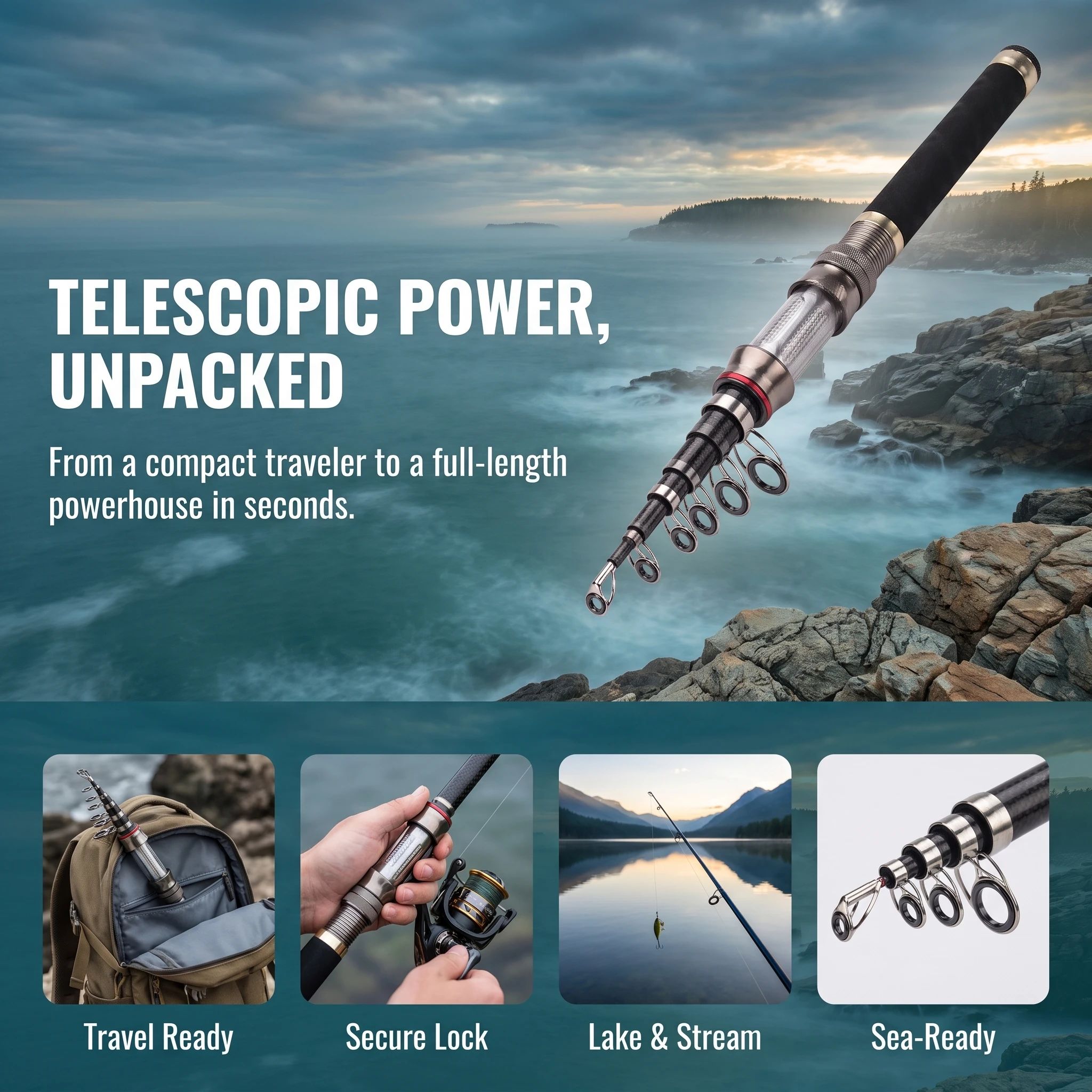 Goture Teleskopische Kohlefase – Fishing Rod Carbon Fiber Bewertung und Preis