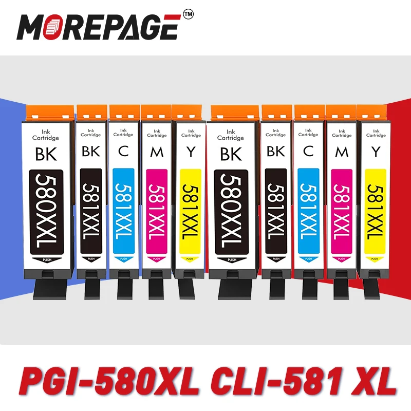 PGI-580 XL CLI-581 XXL Ink Cartridge For Canon 580 581 Compatible Pixma TS705 TR7550 TR8550 TS6150 TS6250 TS8150 TS8250 Printer