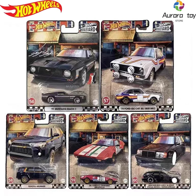 Hot Wheels Car Model Premium Boulevard 12 Series E36 4runner Mustang Ford Gjt68 Benz Clay Pot Cars Model For Boy Toys Gift