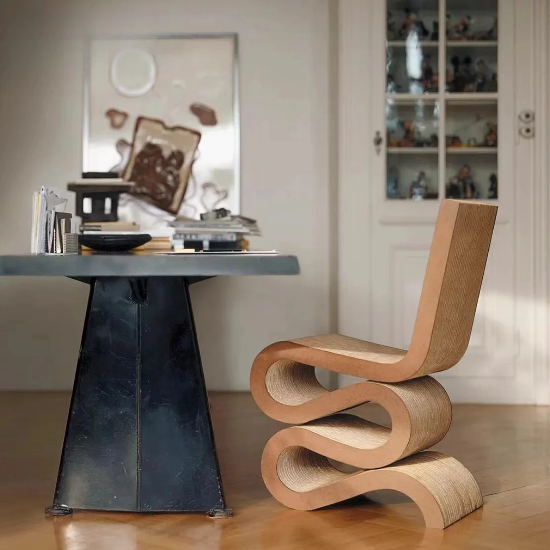 Paper shell stool genuine corrugated chair paper stool