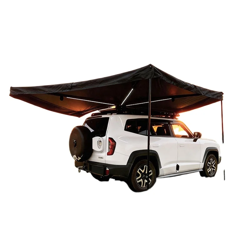 Fan Canopy 270 Degrees Car Tent Source Outdoor Sunshade Aluminum Alloy Rain Shed Car Edge Tent
