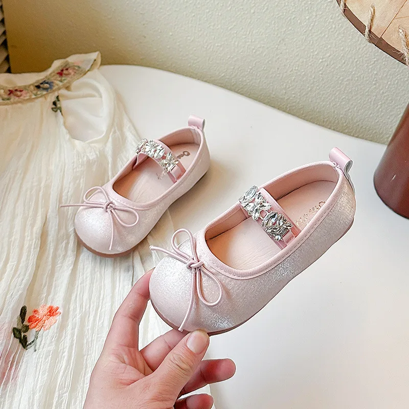 

2025 г., модная обувь Мэри Джейн для девочек, простая детская кожаная обувь, модная повседневная обувь на плоской подошве для девочек, универсальные детские балетки, Zapatos