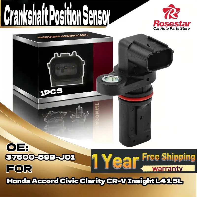 

For Crankshaft Position Sensor 37500-59B-J01 For Honda Accord Civic CR-V Insight 1.5L L4