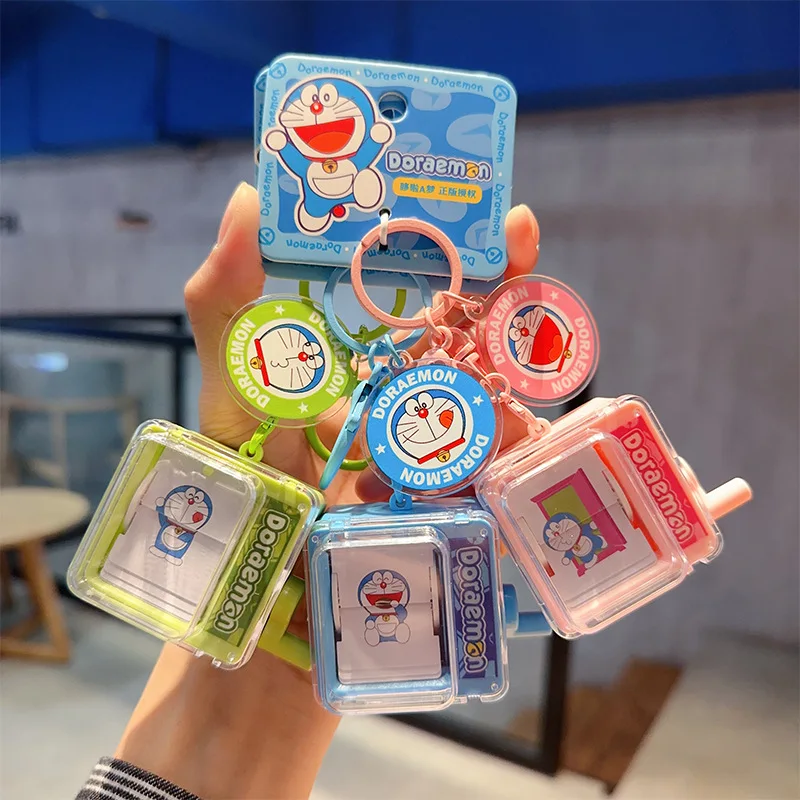 

New Doraemon two-dimensional personality cute cartoon keychain creative anime peripheral doll car backpack pendant holiday gift