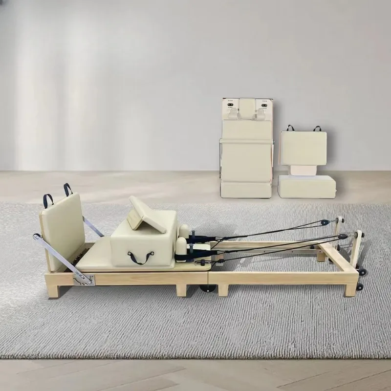 2025 พับ Pilates Reformer คุณภาพสูง Pilates Reformer ออสเตรเลีย Reformer Pilates Machine ไม้โอ๊คพับได้