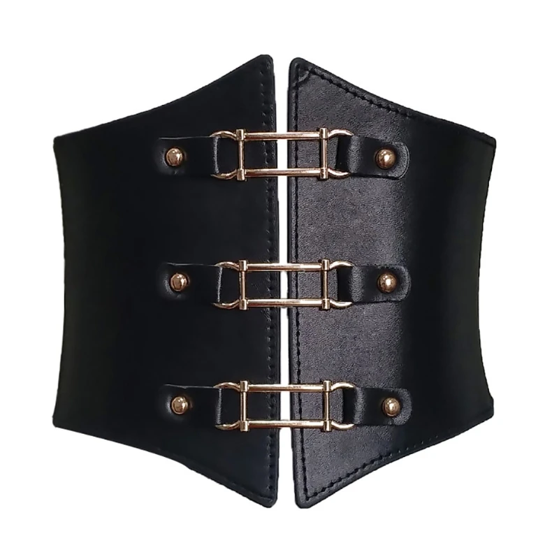 F42F Waist Cincher Corset Waist Clip Buckle Bandage Corset Tops For Women To Wear Out