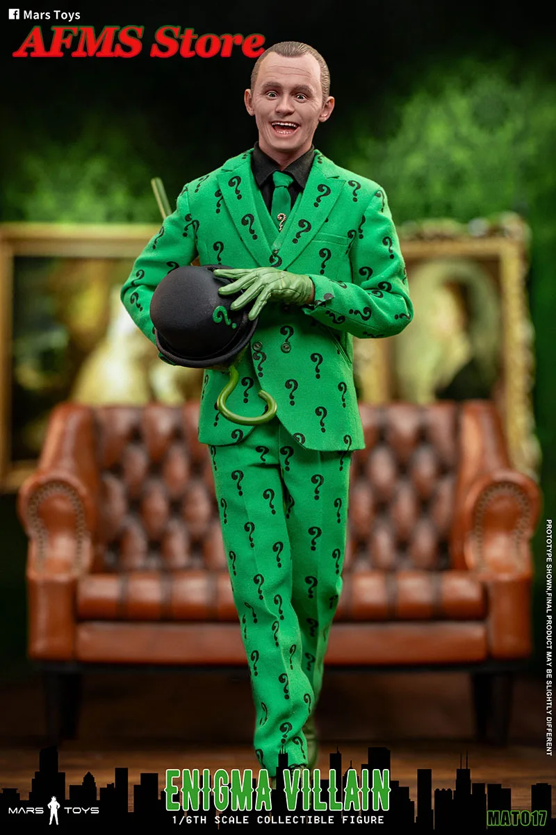 Mars brinquedos mat017 1/6 escala figura colecionável enigma vilão duas pessoas 12 Polegada homem soldado conjunto completo figura de ação corpo
