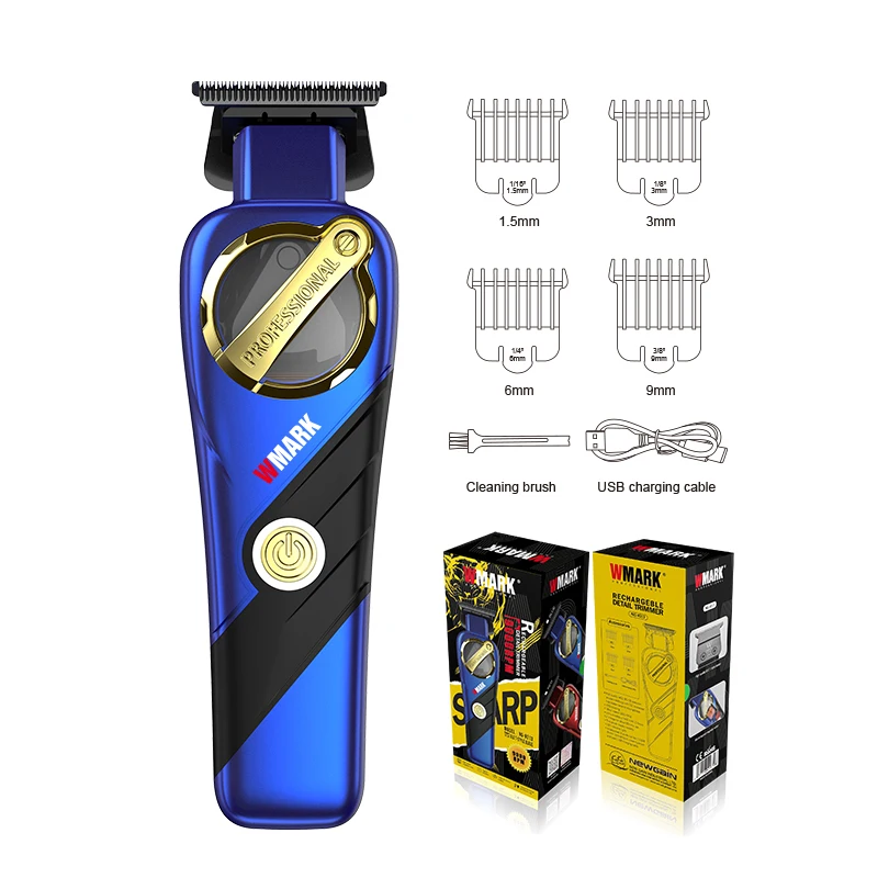 2024 WMARK NG-9213 MAGLEV HAIR CLIPPER Trimmer ad ALTA VELOCITÀ, Taglio di capelli elettrico Taglio di capelli, Metallurgia della polvere DLC Lama in stile T