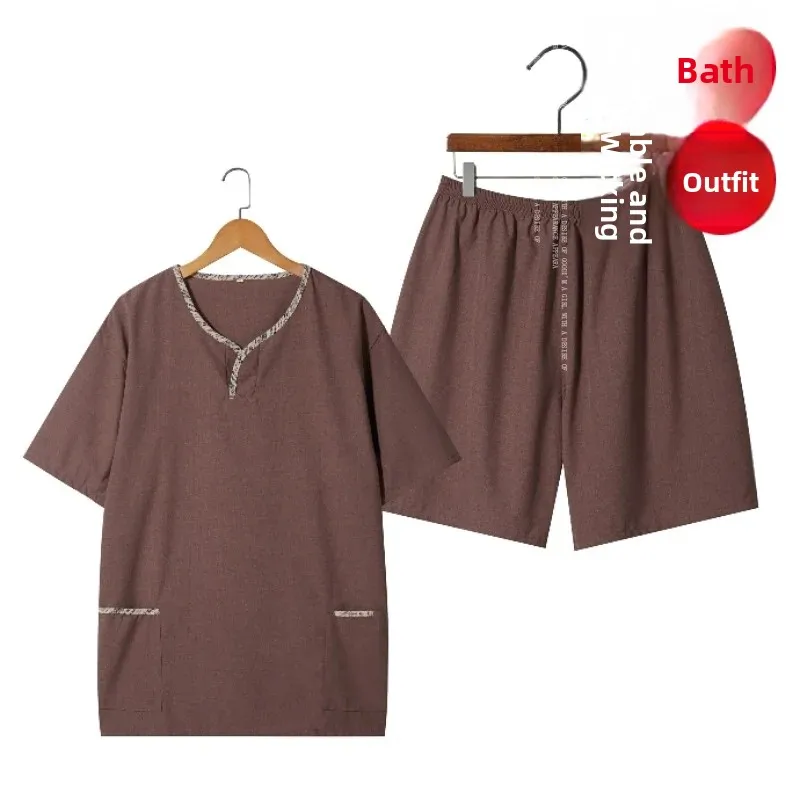 Large Size Bath Robe Couples Massage Bathing Suit Men Women Sauna Sweating Therapy Foot Massage Home Textile Towel/Bath Towel...