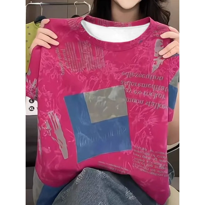 

New Heavy Industry Printed Clothing for 2025, Summer Casual, Niche, Breathable, Speed Drying Clothes