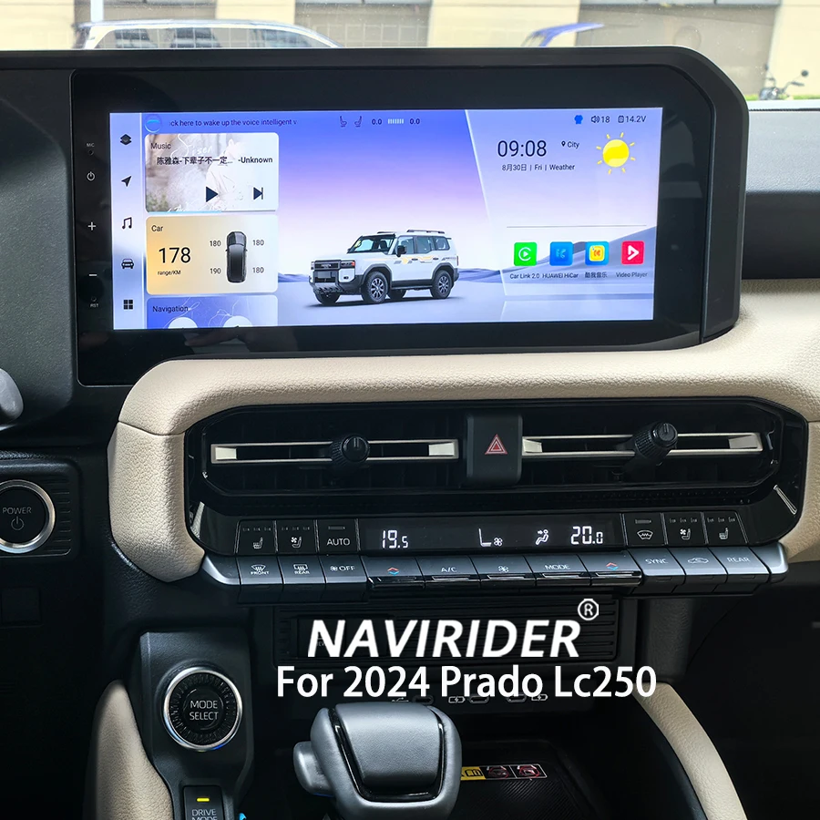 Android Car Radio For Toyota Prado Land Cruiser 250 LC250 2018-2024 Multimedia Video Player Stereo Auto GPS Navigation Carplay