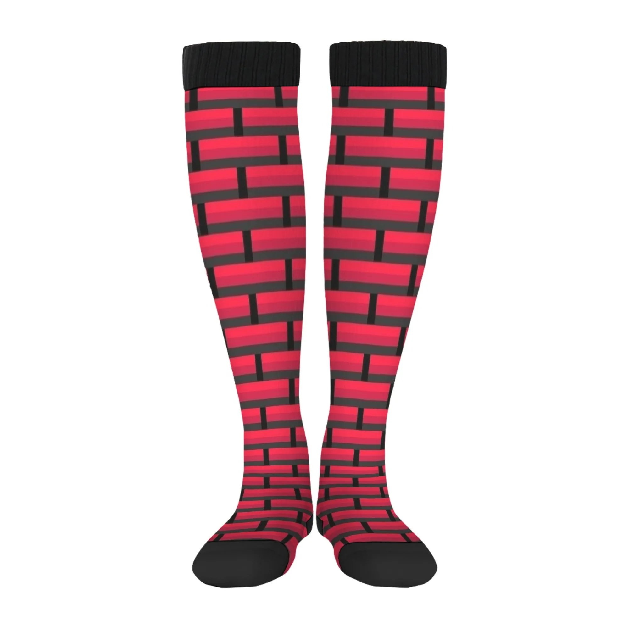 The pattern of bricks arranged socks Harajuku style novelty funny nurse socks comfortable warm cute fashion women's stockings