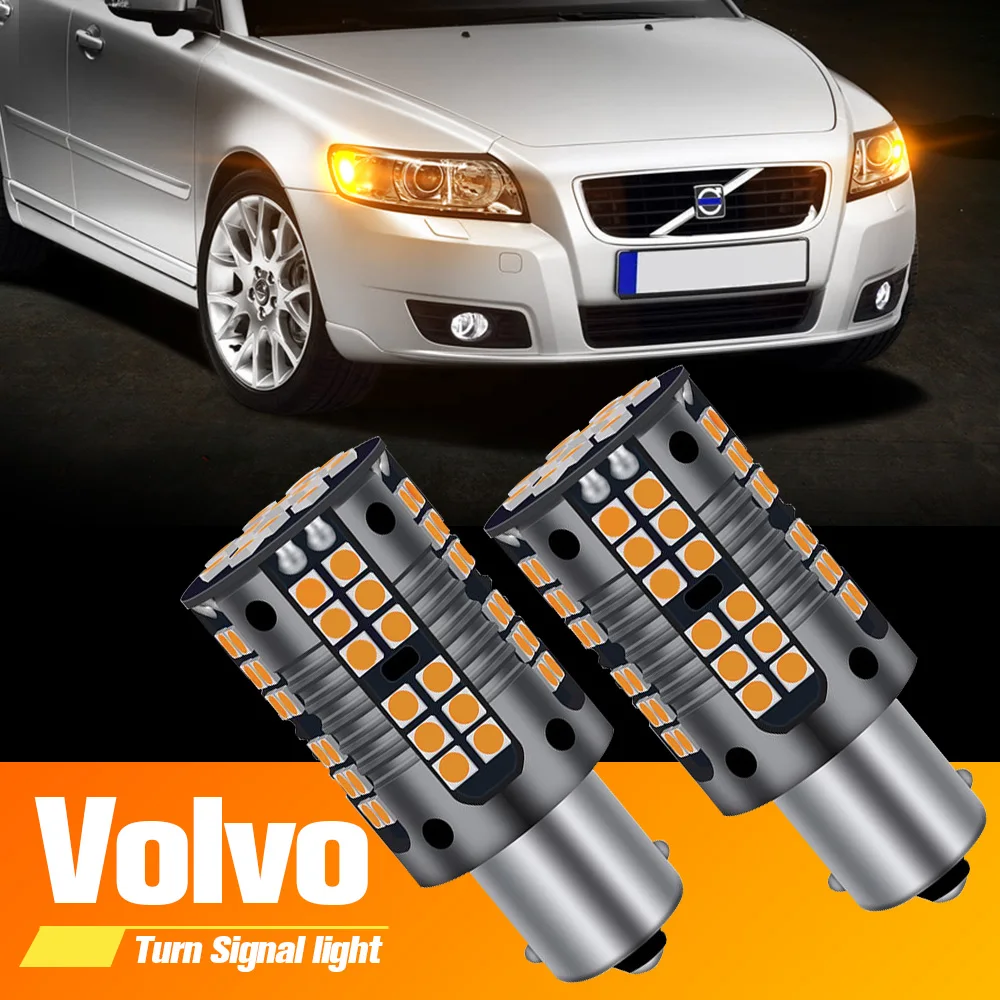 

2pcs LED Turn Signal Light Blub Lamp PY21W 7507 BAU15S Canbus No Error For Volvo C30 C70 S40 S60 S80 V40 V50 V70 XC70