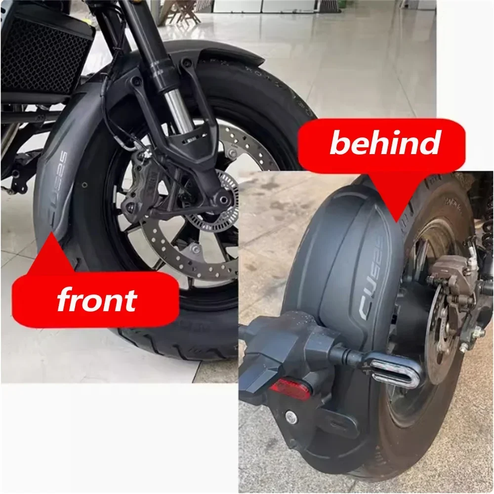 

CU525 front mudguard rear mudguard and extended LX500-3A modified parts are installed without damage For VOGE CU525 Accessories