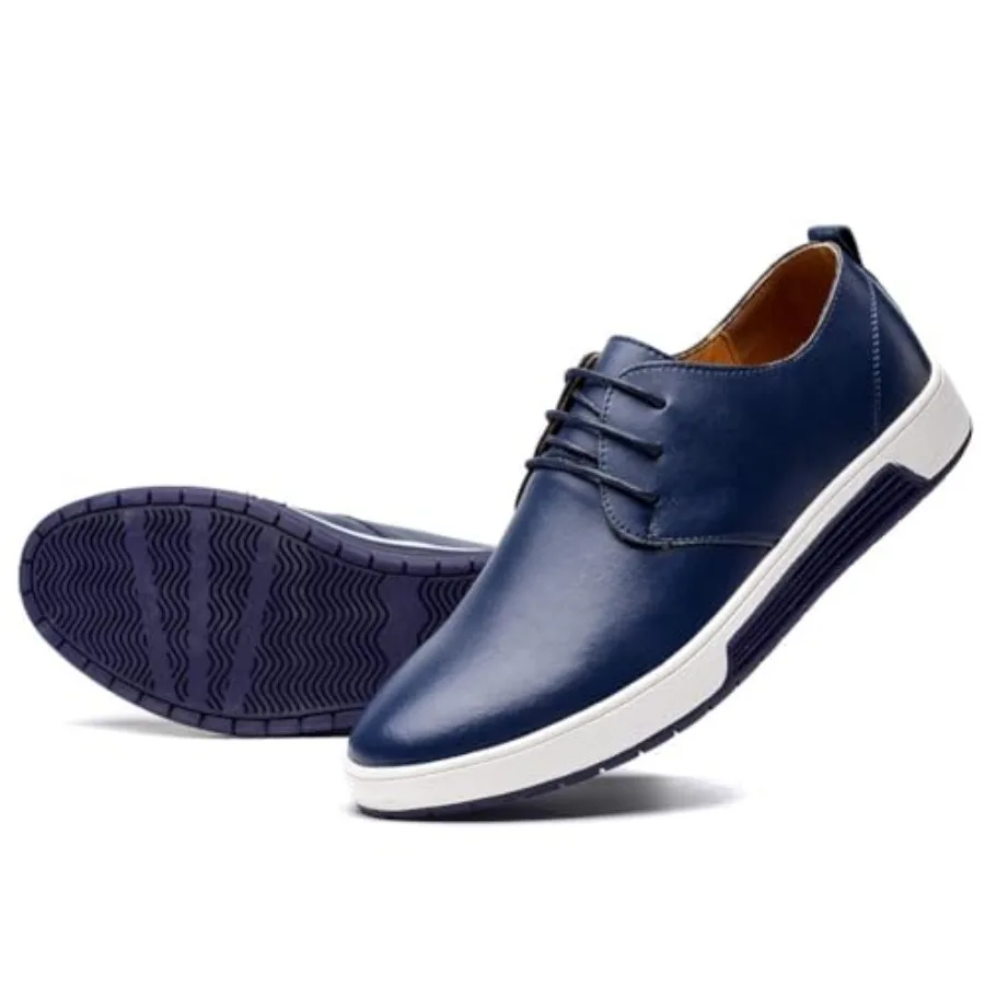 

Men's Casual Oxford Shoes - Breathable Dress Shoes Loafers Lace-up Flat Sneakers