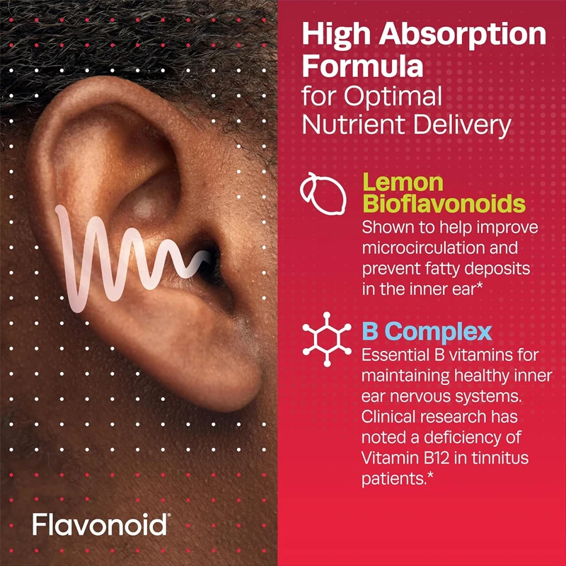 Flavonoids Supplements - Reduces Vertigo, Dizziness, Relieve Tinnitus and Reduce Ear Pain
