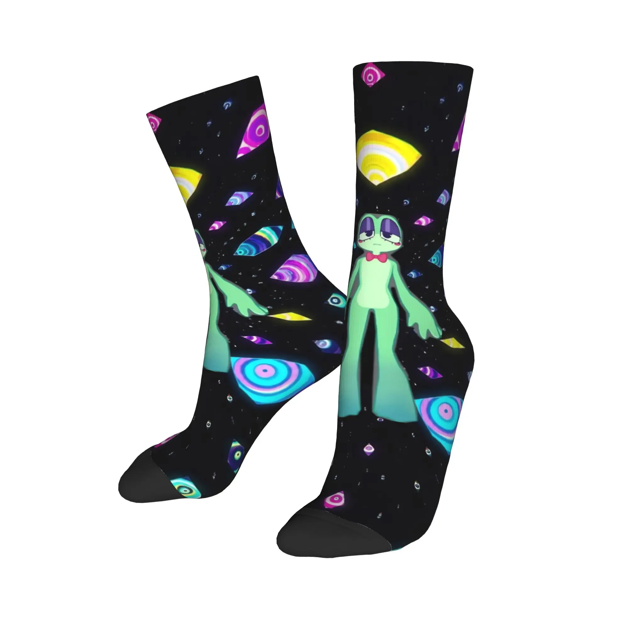 Winter Warm Funny Women Men Cartoon Digitals Circus Socks  Breathable Basketball Socks