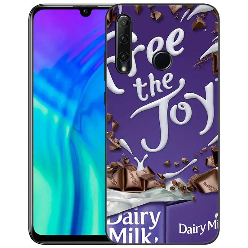 Chocolate Milka Phone Case For Huawei Honor 7A 8A 9X 20 Pro 10X Lite 7S 8S 8C 8X 9A 9C 10i 20i 30i 20E 20S Soft TPU Black Cover