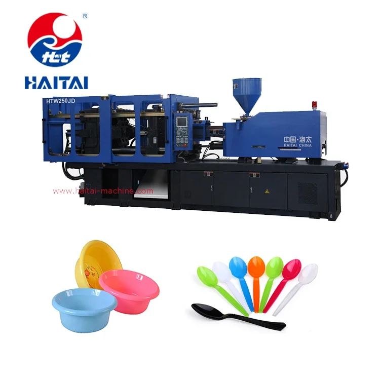 HTW250 Disposable spoon forks  molding machine,cutlery plastic knife making machine