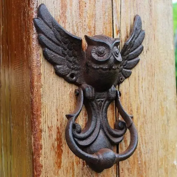 New Fashion Restoring ancient ways owl Door Knocker owl Doorknockers owl Home Decor