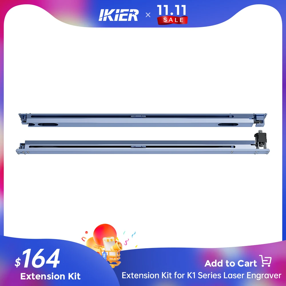 ikier Extension Kit Accessories For K1 Series Laser Engraver For Engraving Cutting Machine Working Area Of 750*410mm