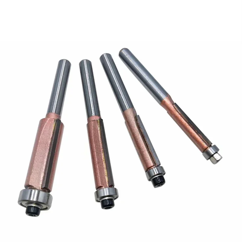 

4pcs Superior 1/4" Shank Flush Trim Router Bit Straight Wood Milling Cutters for Woodwork 5/16" 3/8" 1/2"