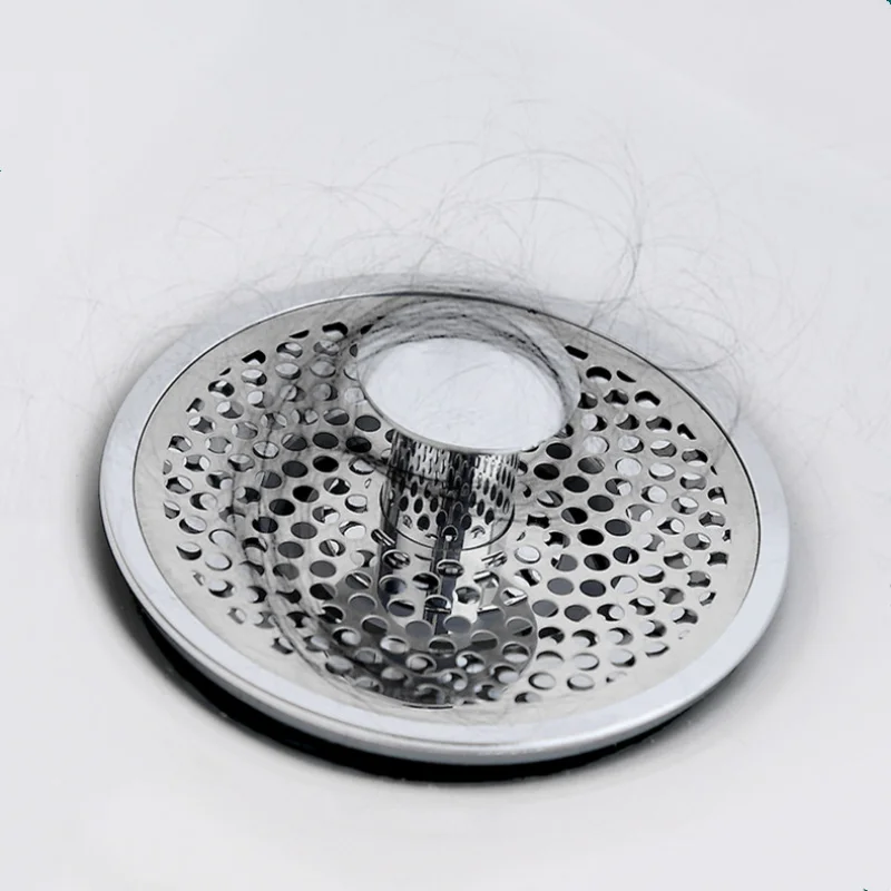 Universal Basin Pop-Up Bounce Core Sink Drain Filter Shower Hair Catcher Stopper Bathtub Strainer Trap for Kitchen Bathroom Tool