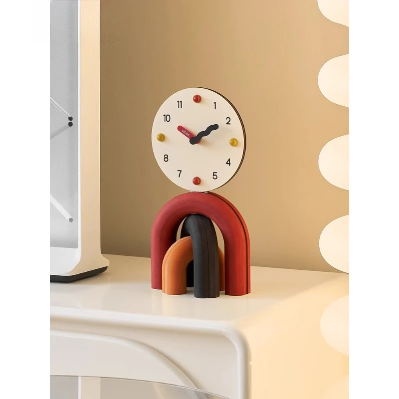 

Living room desktop ornaments, home accessories, TV cabinets, entrance creative simple desk clock wine cabinet decorations