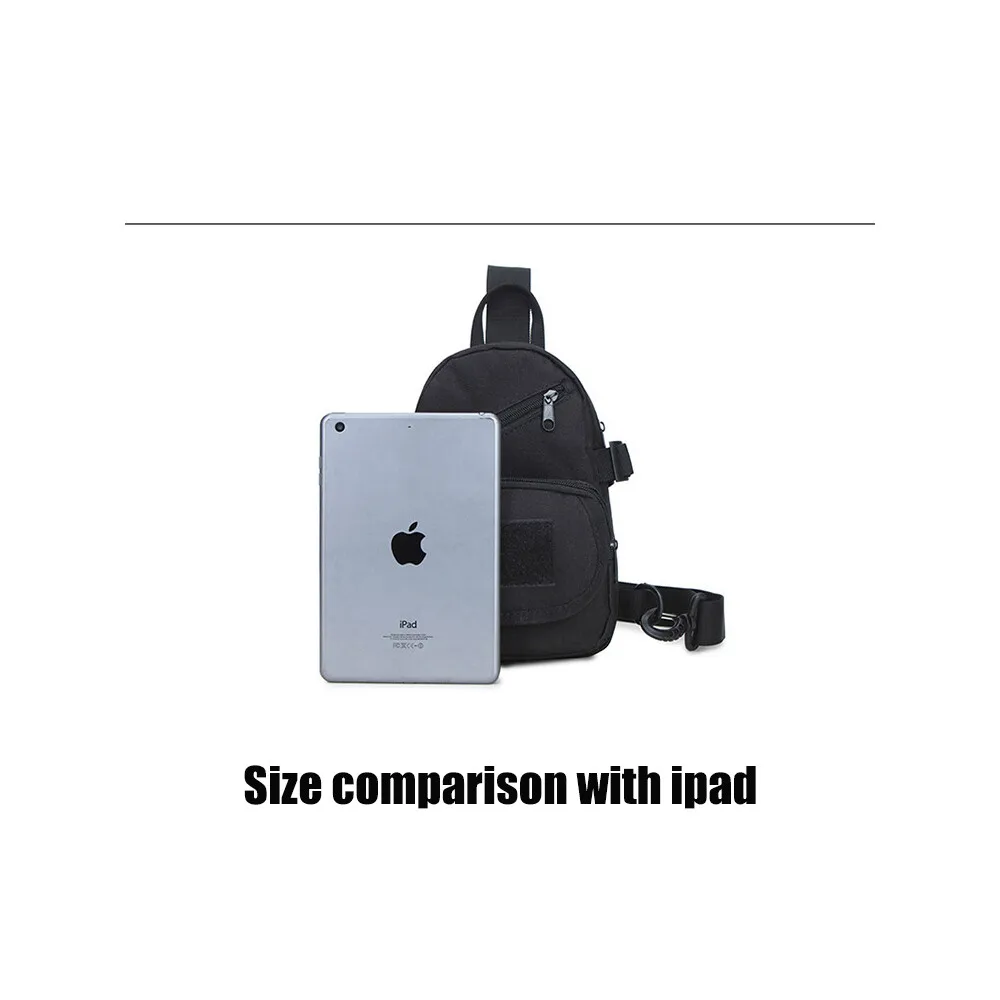 Zaino tattico a tracolla militare Molle EDC Rover per uomo