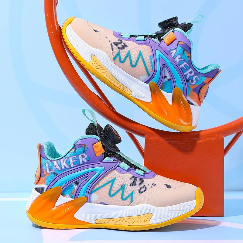 

Горячая распродажа: новинка 2025 года, высококачественные нескользящие прочные детские баскетбольные кроссовки профессионального класса, детская повседневная обувь, исключительное качество