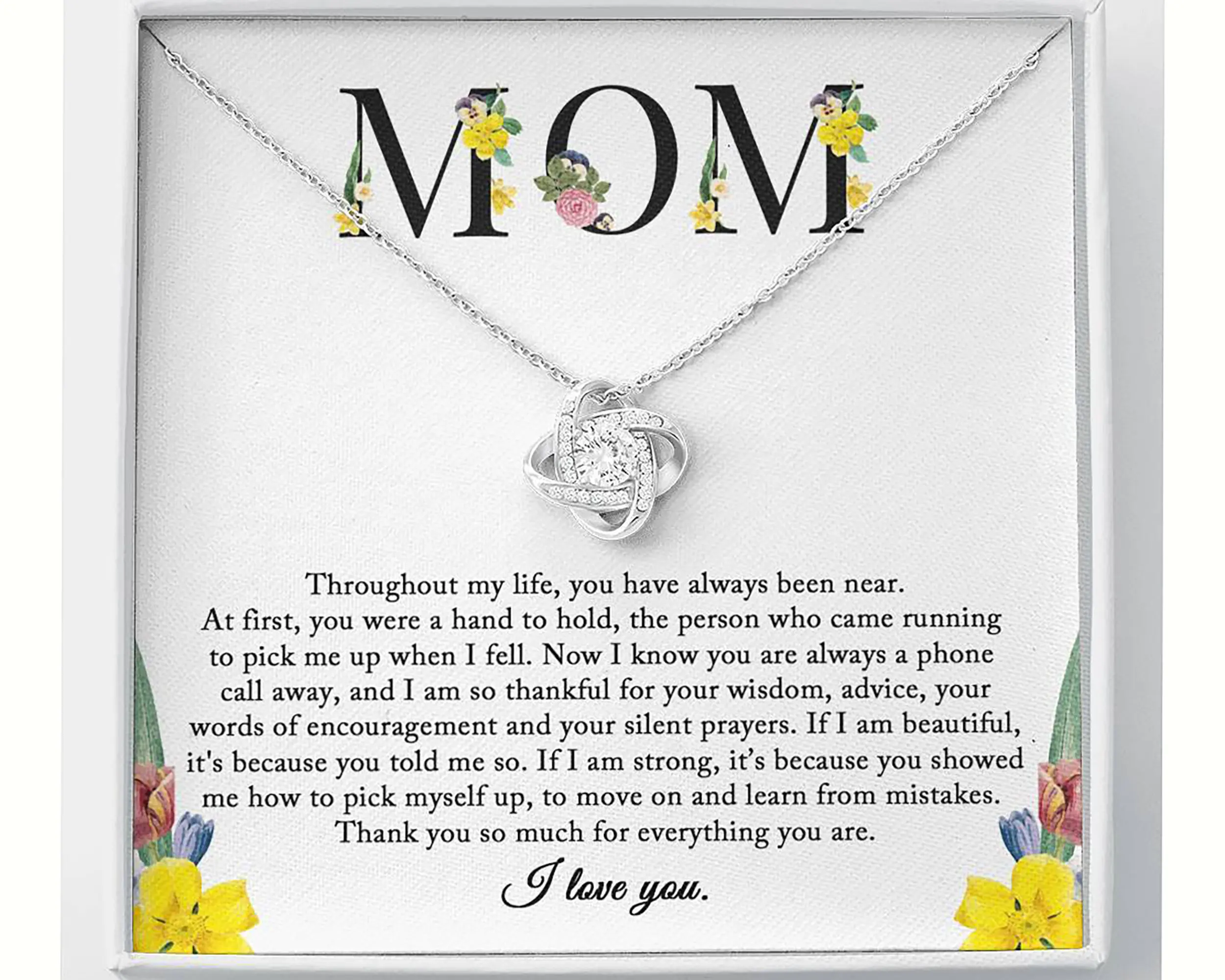 To My Mom Necklace, Sentimental Mom Gift From Daughter, Mom Necklace, Mom Birthday Gift From Daughter, Mother's Day Gift, Christ