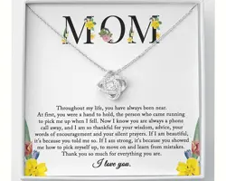 To My Mom Necklace, Sentimental Mom Gift From Daughter, Mom Necklace, Mom Birthday Gift From Daughter, Mother's Day Gift, Christ