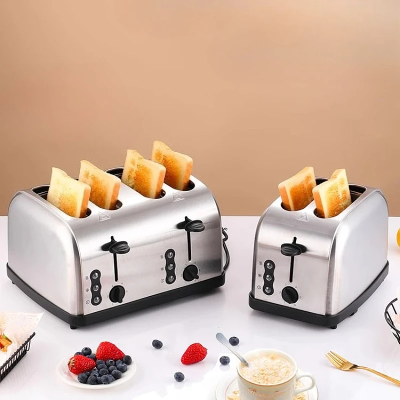 220V Fully Automatic Toaster Toaster  2 Slices 4 Slices Heated Toast