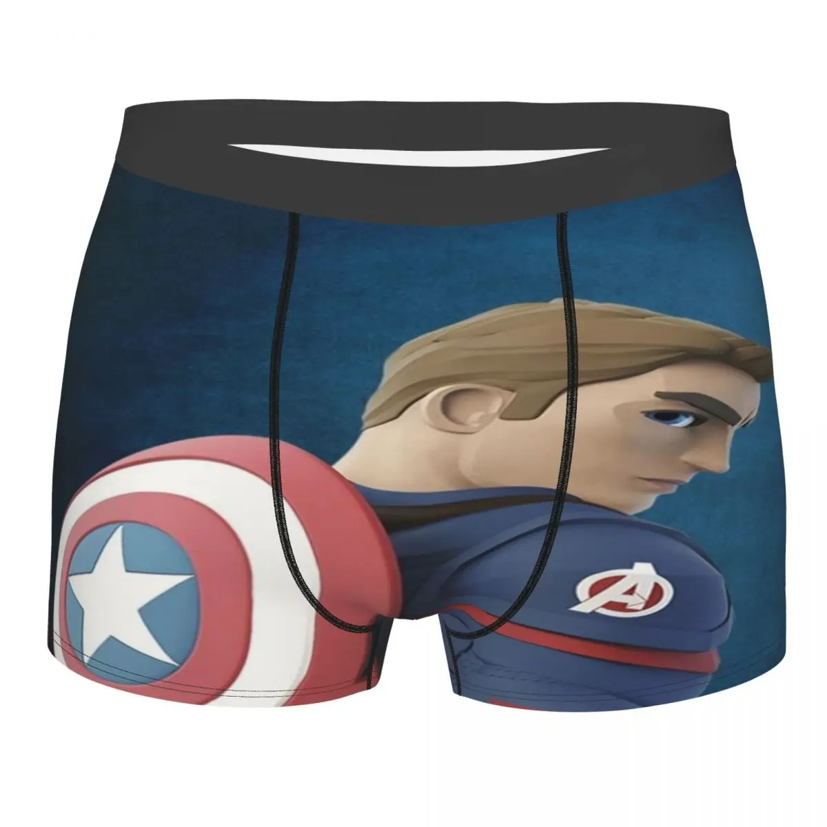

Custom Captain America Movie Underwear Male Print Boxer Shorts Panties Briefs Breathable Underpants