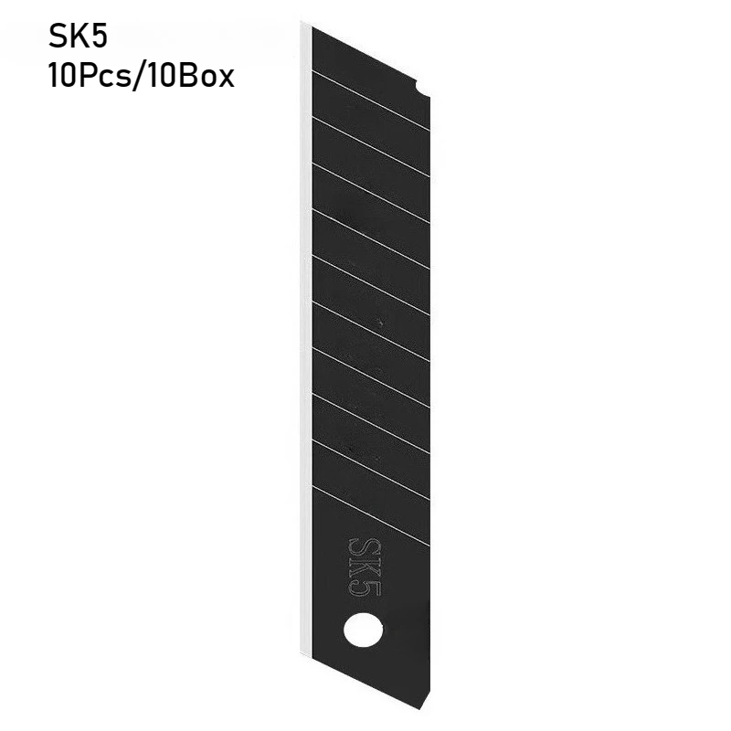 10/100PCS Carbon Steel Replace Utility Knife Blade 100mm*18mm*6mm Thick Black DIY Tool Carving Blades For Student Office