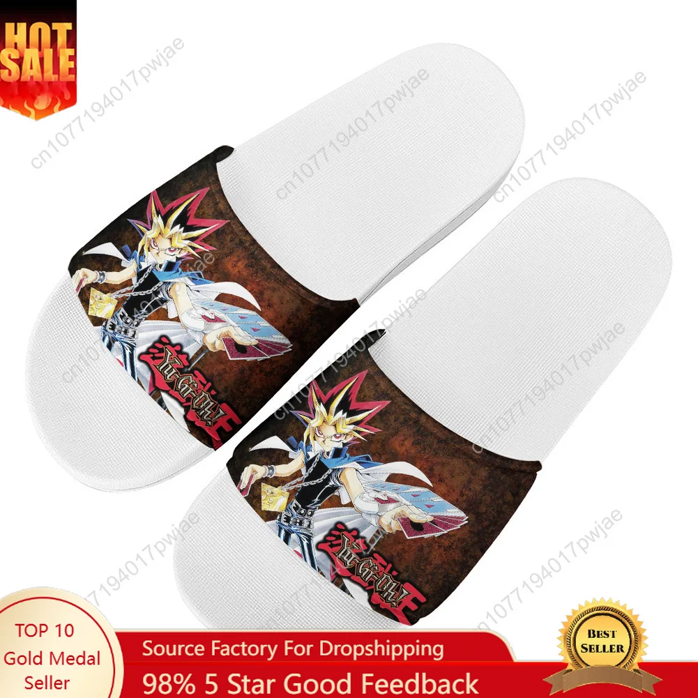 

Yu Gi Oh Anime Slippers Home Water Shoes Mens Womens Summer Slipper Retro street Indoor Outdoor Shower light Pool Sandals