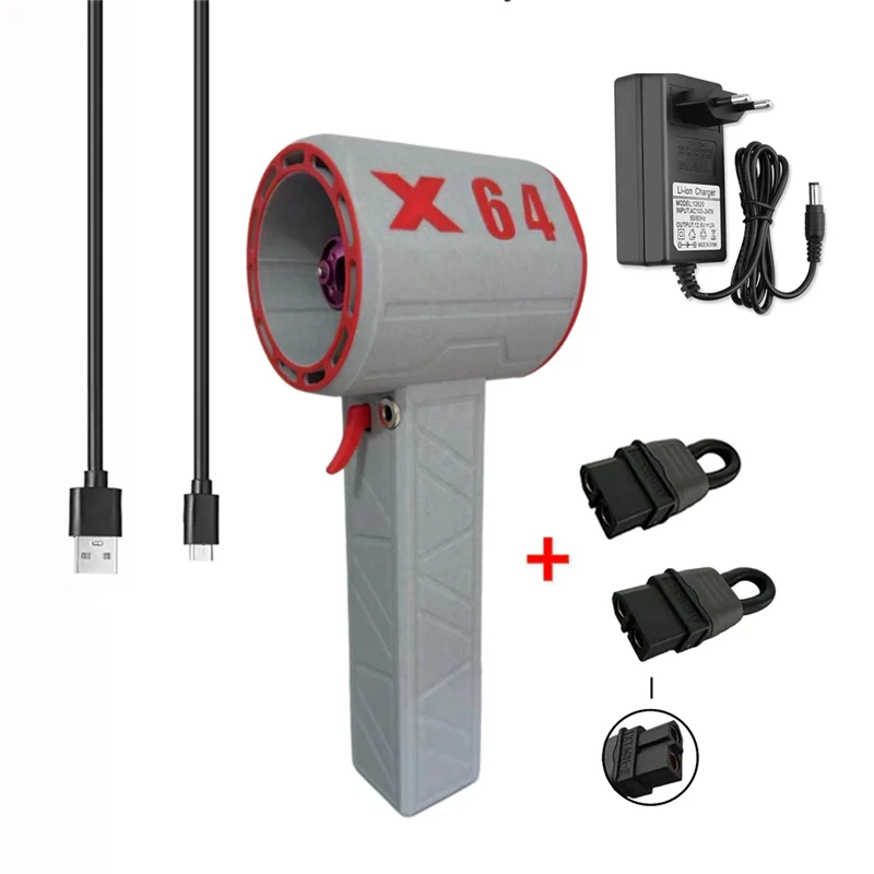 

B17C X64 Мини-вентилятор Бесщеточный двигатель Мощная мгновенная тяга 1,4 кг/с Пластиковая вилка европейского стандарта, C