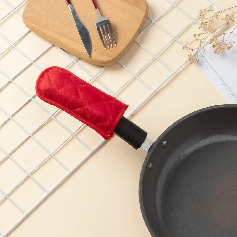 4Pcs/set Pan Handle Holder Sleeve Dismountable Cookware Potholder Pots Pans Handle Cover Kitchen Tools Anti-Scald Anti-Slip