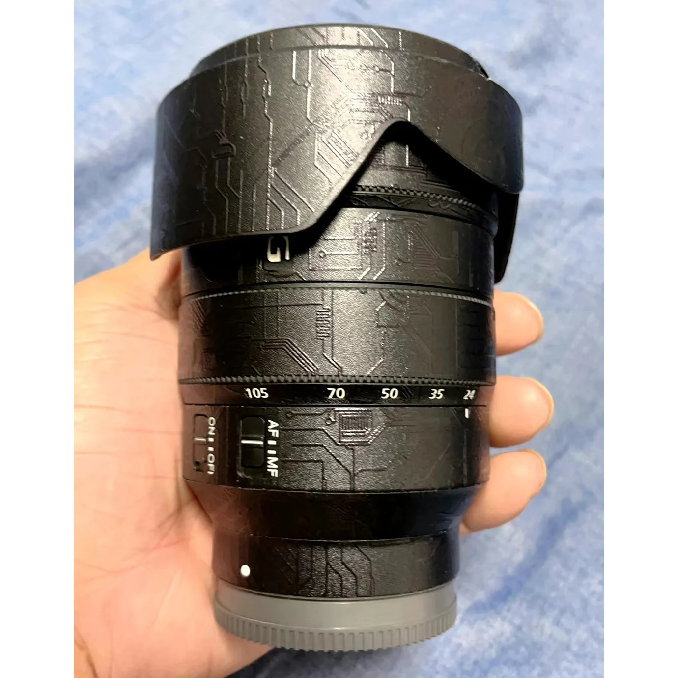 SEL24105G カメラレンズステッカーコートラップ保護フィルムデカール