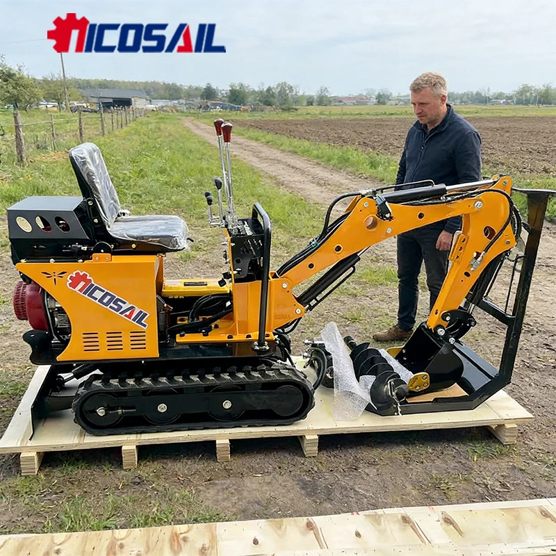 1ton Mini Excavator With Adjustable Track Width Professional Grade Digger For Landscaping And Excavation