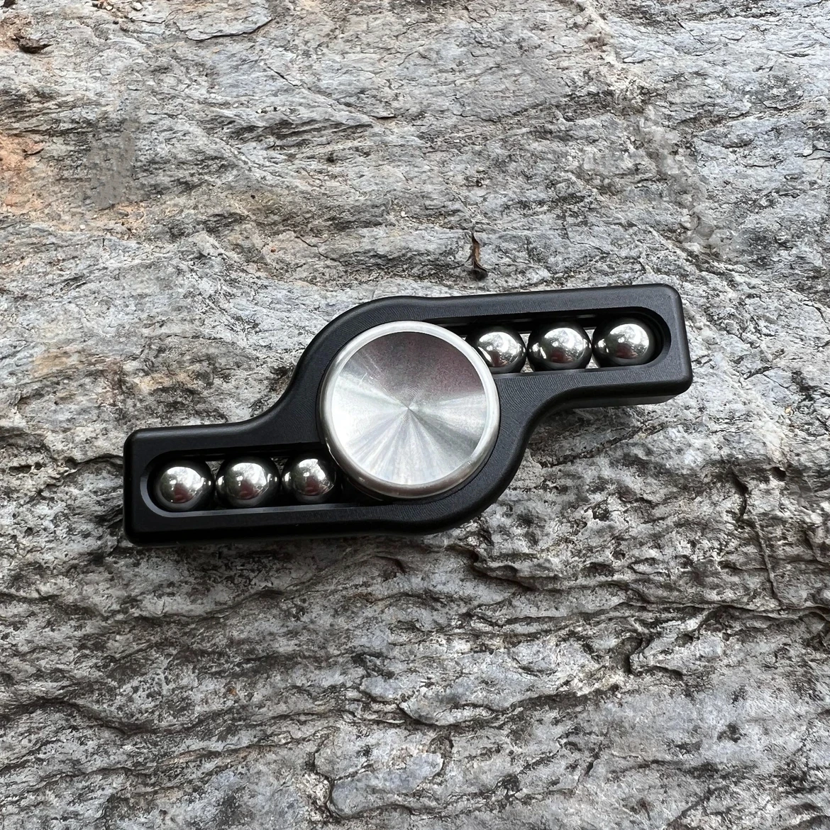 EDC Fidget Slider Spinner Metall Edelstahl Sensorisches Spielzeug für ADHS Erwachsene Fokus Anti Stress Tragbarer leiser Spin