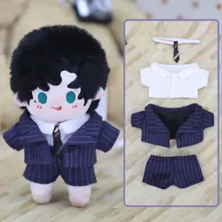 Doll Clothes Outfit Accessories for 10cm Cotton Idol Dolls Fashion Suit Plush Doll Short Tops Shirt Pants Clothing Accessories