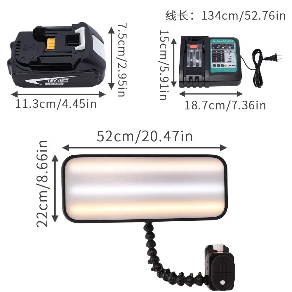 Car Dent PDR Light Auto Body Dent Detection Lamp With Adjustable Magnet Holder Handheld Small Paintless Dent Repair Tool