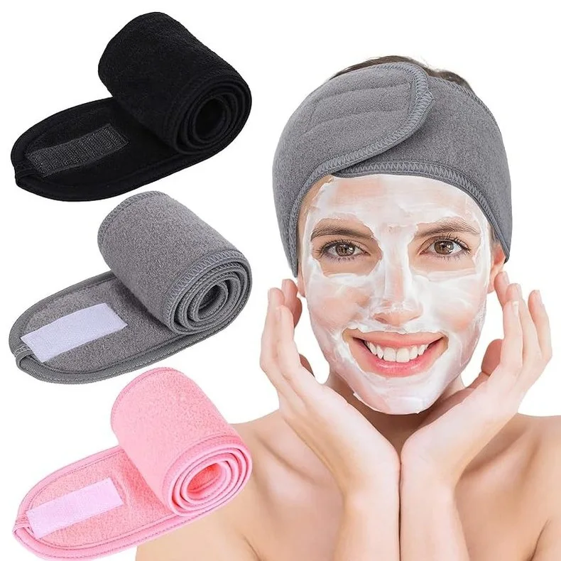 Adjustable Wide Hairband Non Slip Yoga Spa Bath Shower Makeup Wash Face Headband Women Make Up Accessories Postpartum headband