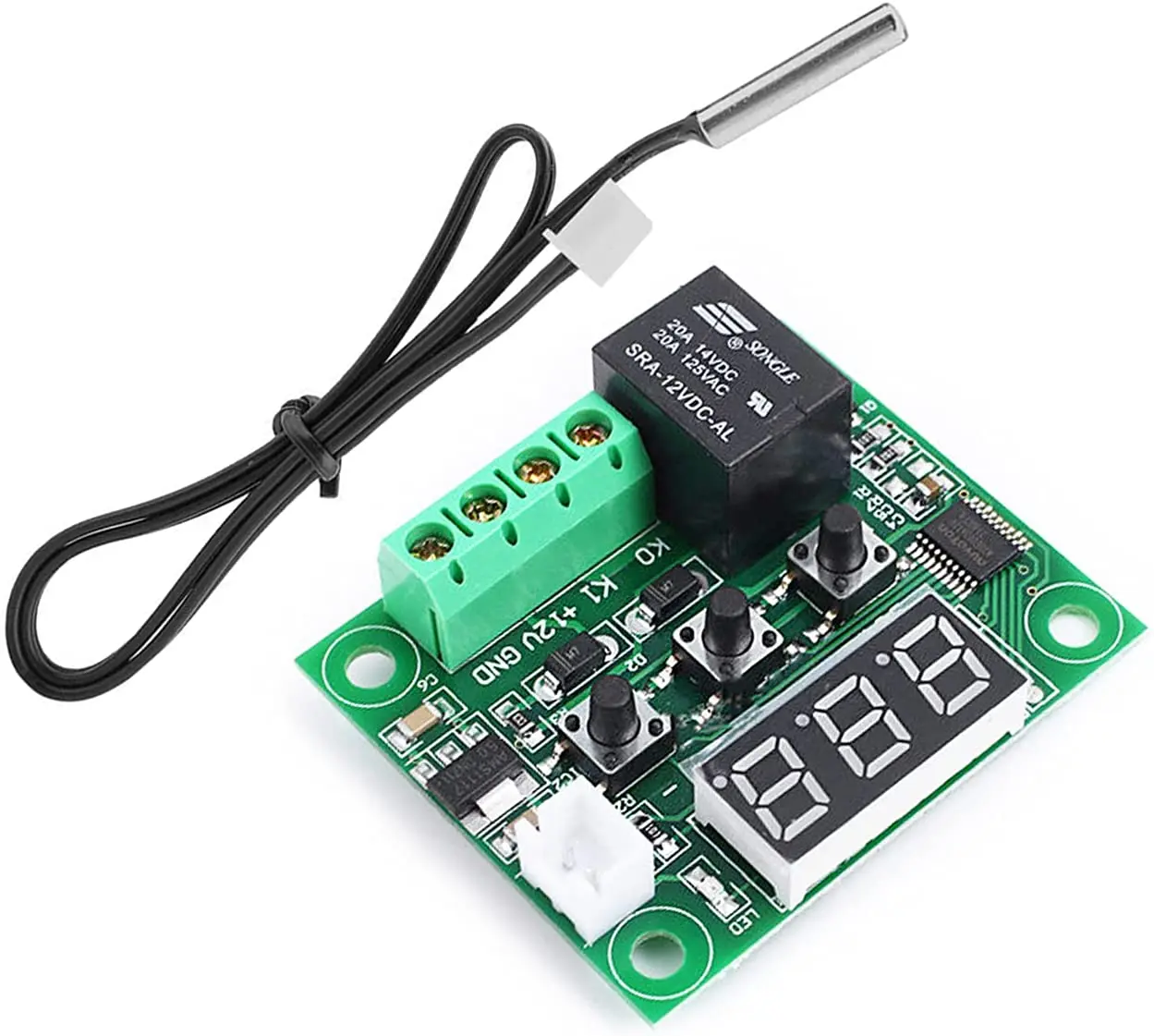 W1209 DC 5V 12V 24V 220V temperature control switch thermometer temperature temperature controller