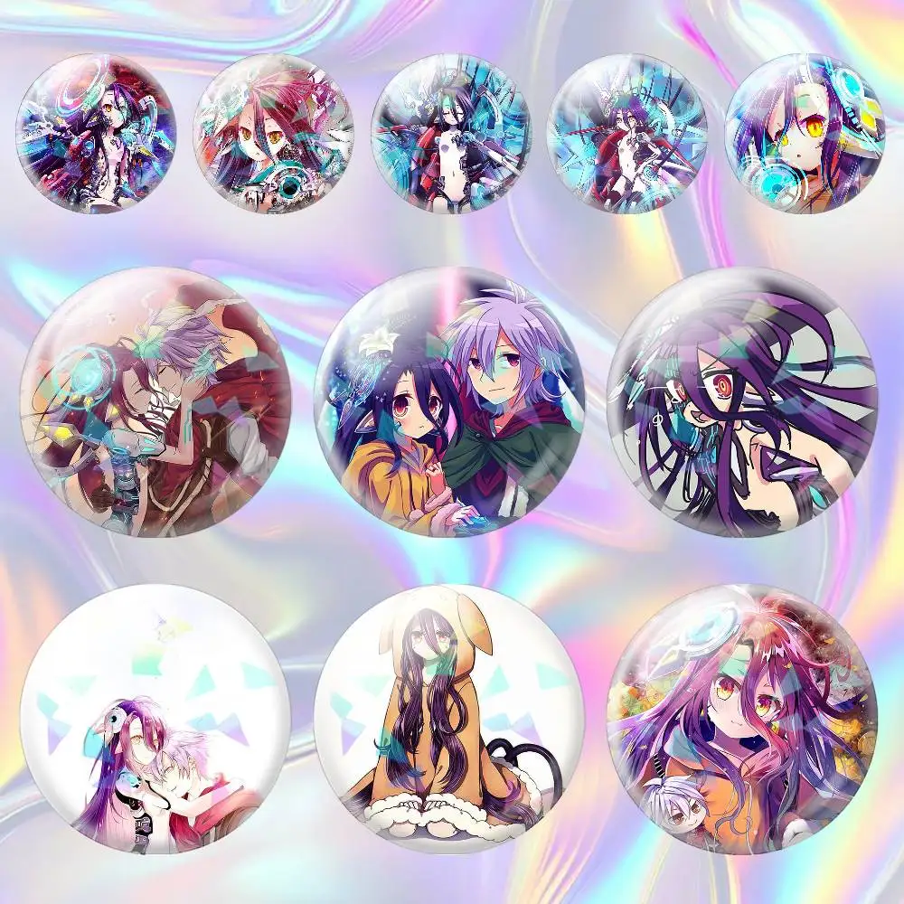 

Riku Shuvi NGNL No Game No Life 75mm 44mm 25mm Accessories Toys Badge Brooch Backpack Hat Pins
