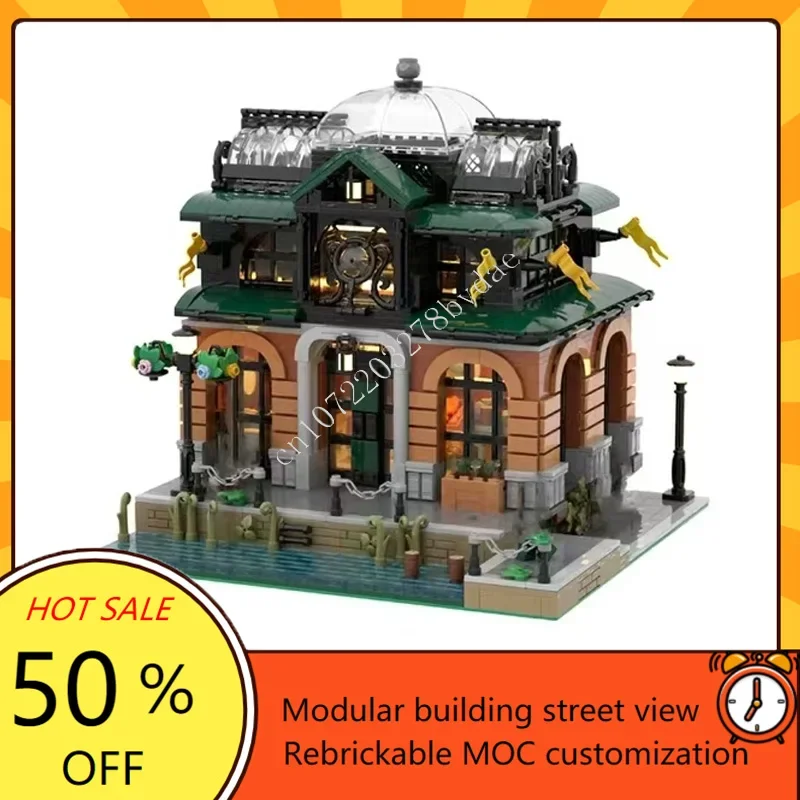 Canal Modular Collection Modular MOC Creative street view Model Custom Puzzles Architecture DIY Education Assembly Model Gifts