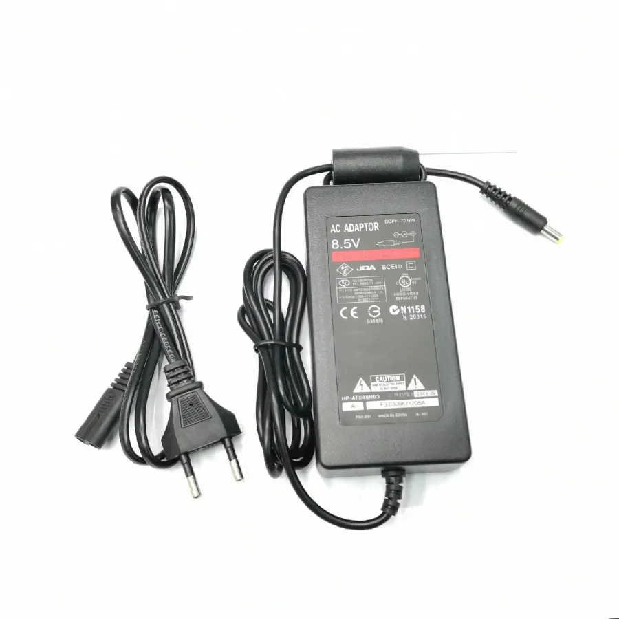 US/EU Plug AC 100~240V Adapter Power Supply Charger Cord DC 8.5V 5.6A Adaptor for Sony PS2 Slim 70000 Series